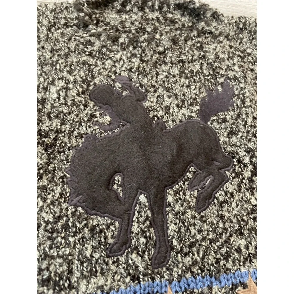 Vtg‎ NWT Child Aspen Hand Knitted Horse Appliqued Cotton Sweater Sz 5